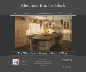 Alexanderbutcherblock.com(Alexander butcher block) Screenshot