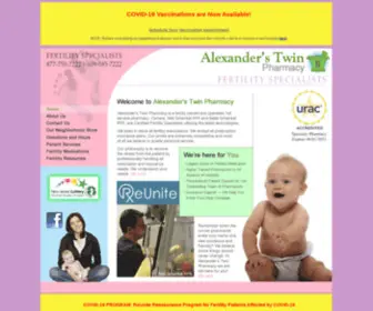 Alexanderdrug.com(Alexander's Twin Pharmacy) Screenshot