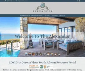 Alexanderhouse.co.za(Knysna Accommodation) Screenshot