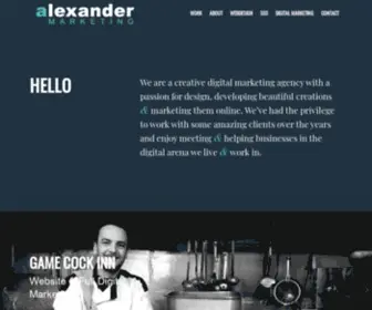 Alexandermarketing.co.uk(Creative digital marketing agency) Screenshot