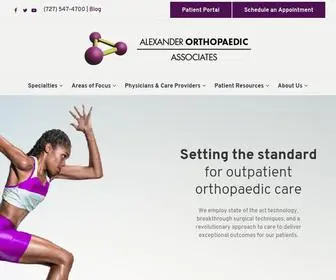 Alexanderorthopaedics.com(Orthopedic Surgeon) Screenshot