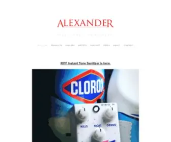 Alexanderpedals.com(Alexander) Screenshot