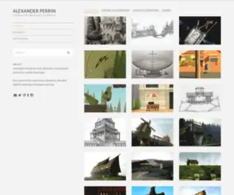 Alexanderperrin.com.au(Interactive Media and Illustration) Screenshot