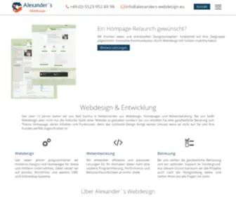 Alexanders-Webdesign.eu(Alexander's Webdesign) Screenshot