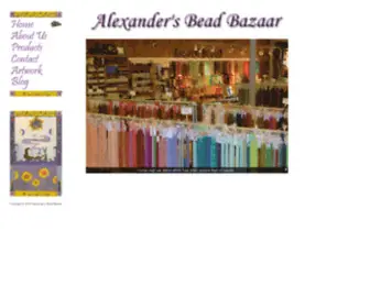 Alexandersbeads.com(Alexander's Bead Bazaar) Screenshot