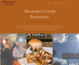 Alexandersmayfield.com(Alexander's Family Restaurant) Screenshot