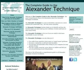 Alexandertechnique.com(The Complete Guide to the Alexander Technique) Screenshot