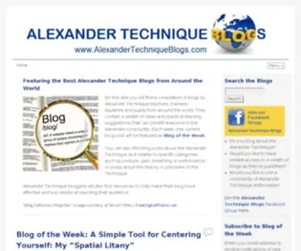 Alexandertechniqueblogs.com(Featuring the Best Alexander Technique Blogs from around the World) Screenshot