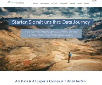 Alexanderthamm.com(Data Science Beratung) Screenshot