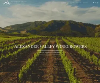 Alexandervalley.org(Alexander Valley Winegrowers) Screenshot