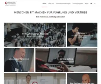 Alexanderverweyen.com(Stategische Personalentwicklung) Screenshot