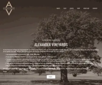 Alexandervineyards.com(Alexander Vineyards) Screenshot