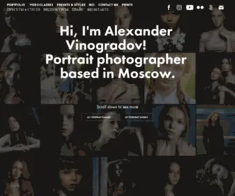 Alexandervinogradov.com(Alexander Vinogradov photography) Screenshot
