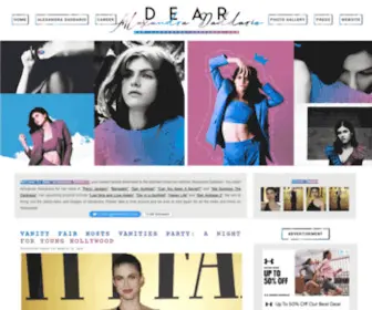 Alexandra-Daddario.com(Alexandra Daddario) Screenshot