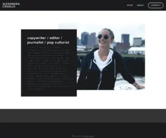 Alexandracavallo.com(Alexandra Cavallo) Screenshot