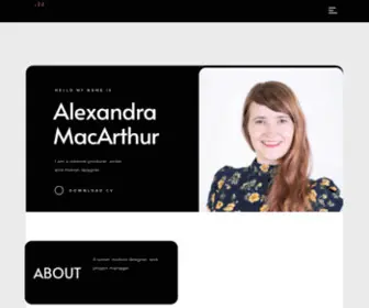 Alexandramacarthur.com(Alexandra C) Screenshot