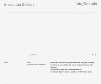 Alexandrasiebert.ch(Alexandra Siebert) Screenshot