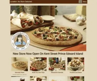 Alexandraspizza.com(Alexandras Pizza) Screenshot