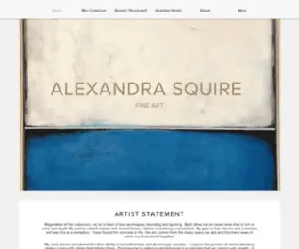 Alexandrasquireart.com(Home) Screenshot