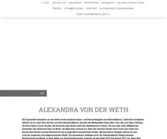 Alexandravonderweth.de(Aktuelles) Screenshot