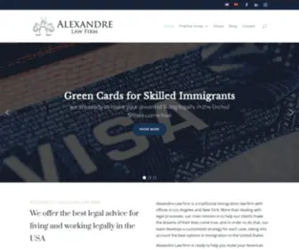 Alexandrelaw.com(Immigration Lawyer in New York) Screenshot