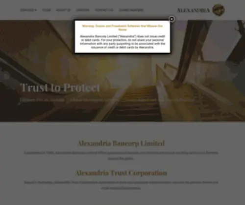 Alexandriabancorp.com(Alexandria Bancorp Limited) Screenshot