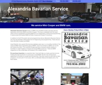 Alexandriabavarian.com(BMW Repair Mini Cooper Service Northern Virginia Alexandria Washington DC) Screenshot