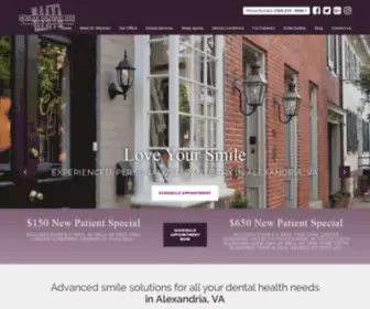 Alexandriadentalhealth.com(Dentist Alexandria Arlington Northern VA) Screenshot