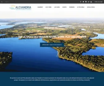 Alexandriamn.org(ALEXANDRIA LAKES AREA CHAMBER OF COMMERCE) Screenshot