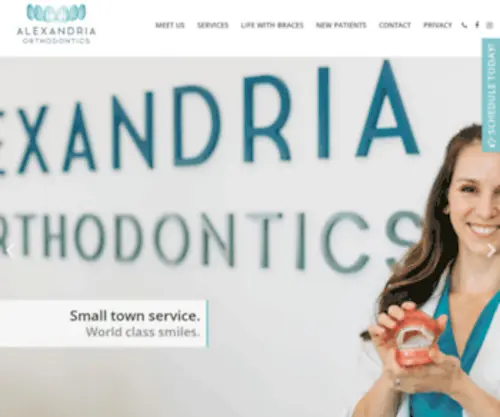 Alexandriaortho.com(Alexandria Orthodontics) Screenshot