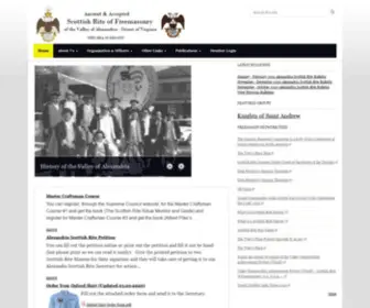 Alexandriascottishrite.org(Alexandria Valley Scottish Rite) Screenshot