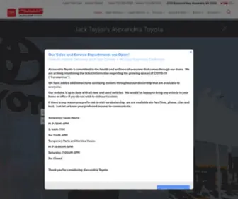 Alexandriatoyota.com(Jack Taylor's Alexandria Toyota) Screenshot