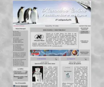 Alexandrie.org(Alexandrie Online: l'édition libre en ligne) Screenshot