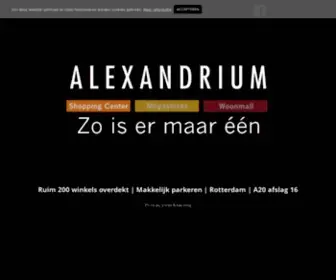 Alexandrium.nl(Ruim 200 winkels overdekt) Screenshot