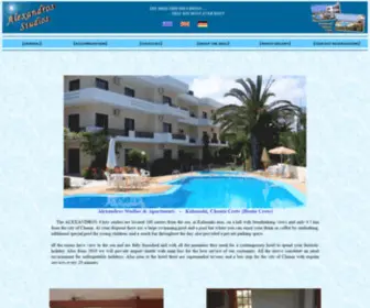 Alexandros-Studios.com(Studios & Apartments) Screenshot