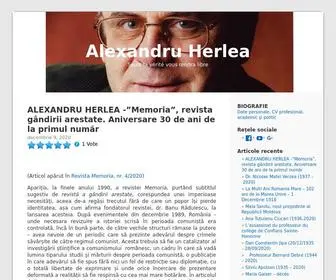 Alexandruherlea.com(Alexandru Herlea) Screenshot