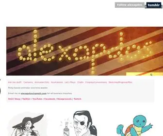 Alexapdos.com(Philly-based animator and time) Screenshot