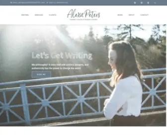 Alexapeterswrites.com(Cannabis Copywriter Alexa Peters) Screenshot