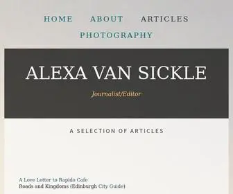 Alexavansickle.com(Alexa van Sickle) Screenshot