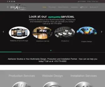 Alexavior.com(AleXavior Studios Baltimore's Best Web Design and Recording Studio) Screenshot