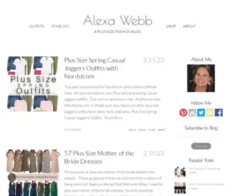 Alexawebb.com(A Plus Size Fashion Blog) Screenshot