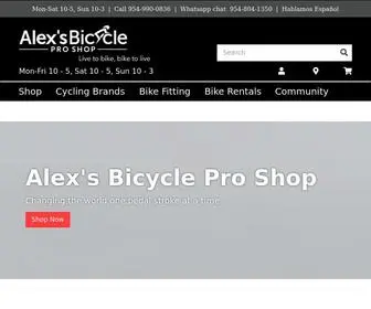 Alexbicycles.com(Alex's Bicycle Pro Shop) Screenshot