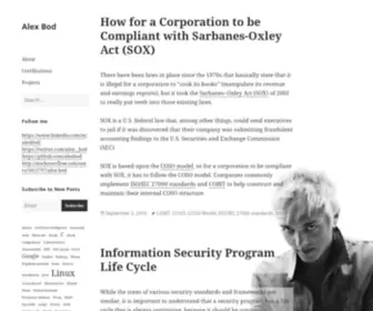 Alexbod.com(Alex Bod) Screenshot