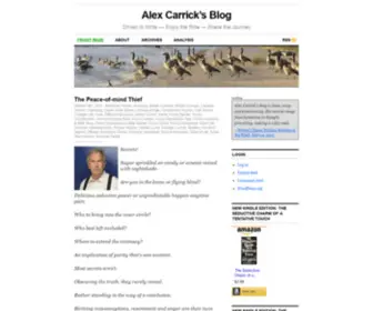 Alexcarrick.com(Alex Carrick’s Blog) Screenshot