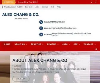 Alexchanglaw.com(Debt Recovery Legal Firm Malaysia) Screenshot