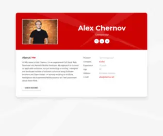 Alexchernov.com(Full-Stack Web Developer and Software Architect) Screenshot