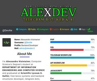 AlexDev.it(Sviluppo di Bot Telegram e Strumenti su misura) Screenshot