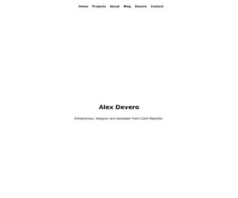 AlexDevero.com(Alex Devero) Screenshot