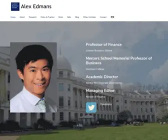 Alexedmans.com(Alex Edmans') Screenshot