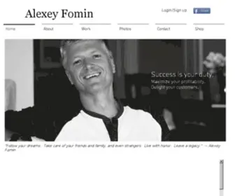 Alexeyfomin.com(Alexey Fomin MLM Network Marketing Guru) Screenshot